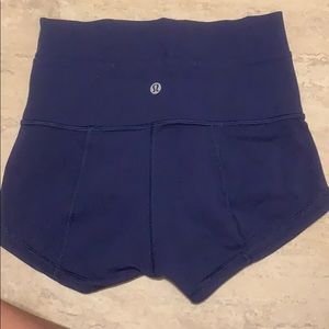 High waisted lululemon fitted shorts
